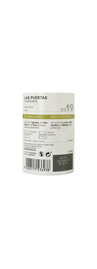 Chile - Chili | Central Valley | Las Puertas Chardonnay 2019 
