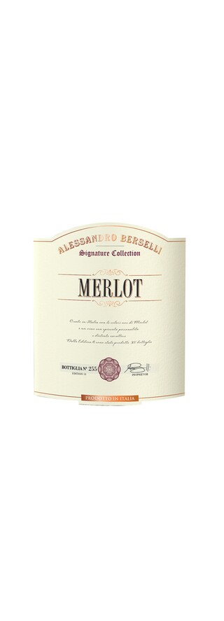 Italie -- Italië | Piemonte - Lombardia - Puglia | Berselli Signature merlot 18 rouge 