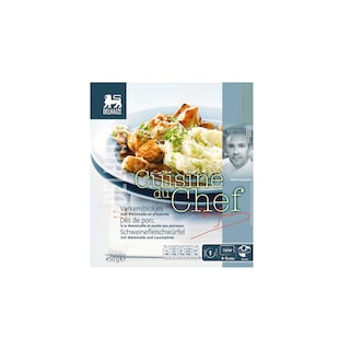 Delhaize | Varkensblokjes met Westmalle | En preipuree 