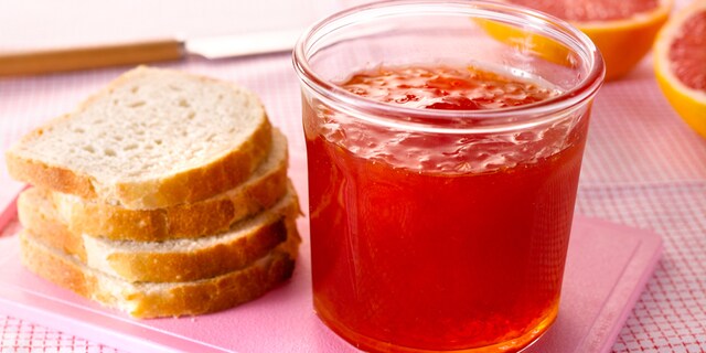 Confiture de pamplemousses rouges