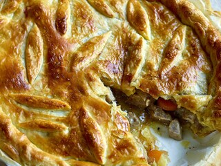 Tarte au spiringue de porc