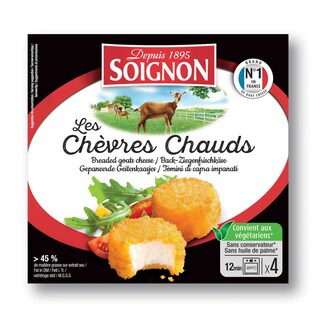 Soignon | Geitenkaas | Warm | Gepaneerd 4 x 25 gr