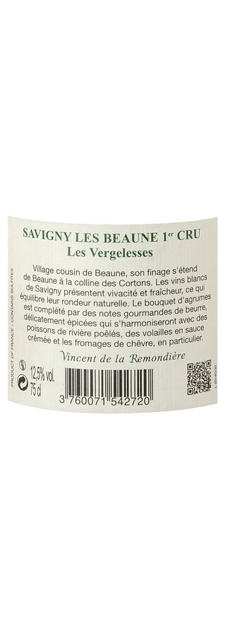 France - Bourgogne | Savigny  les Beaune 1er Cru | Les Vergelesses 2013 Wit 