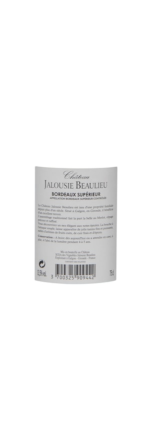 France - Frankrijk | Bordeaux - Bordeaux Supérieur | Château Jalousie Beaulieu 2015 Rouge 