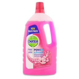 Dettol | Nettoie-tout | Power & Fresh | Fleurs de Cerisier | 2x1,5L Duopack 