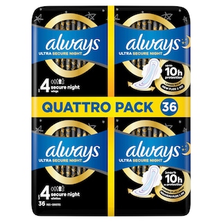 Always | Ultra | Verbanden | Nacht | Vleugels| 4pack 