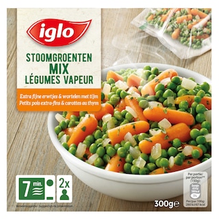 Iglo | Extra fijne erwten en wortelen 