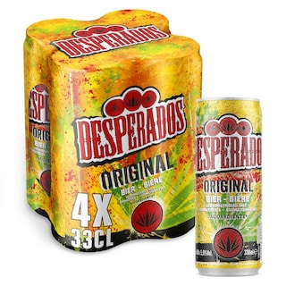 Desperados | Bière | Aguardiente | 5,9% alc 4 x 33 cl