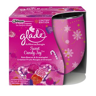 Glade By Brise | Bougie | Elimination d'odeur | Sweet Candy Joy 