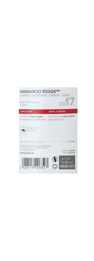 Australie - Australië | South Eastern | Kangaroo Ridge Cabernet / Merlot / Shiraz 