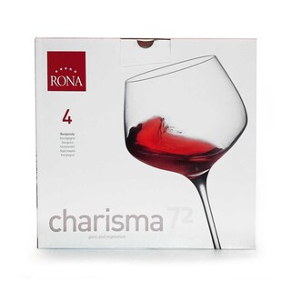Rona | set 4 wijnglazen | rood | 72cl 