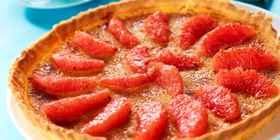 Tarte aux pamplemousses rouges