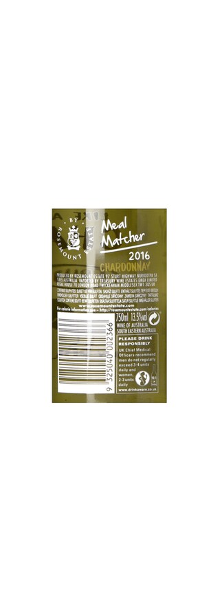 Australie - Australië | South Eastern | Mealmatchers Chardonnay Rosemount 