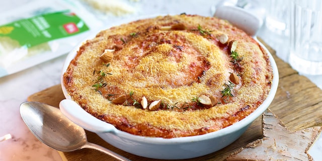 Hachis parmentier de luxe à l’huile de truffe et au grana padano