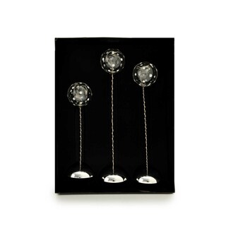 Delhaize | Home | Set boules de verre sur pied | warm lght 