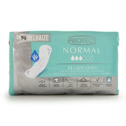 Delhaize | Protect|Fuites urinaires |Légères - Moderées | Normal |Aloe Vera|12 pc 