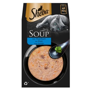 Sheba | Aliment chat | Soupe | Thon 4 x 40 gr