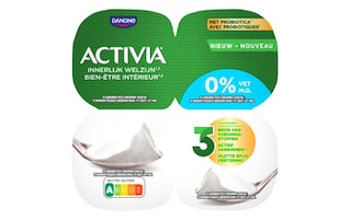 Activia | Yaourt | Nature | 0% m.g. | Probiotiques 