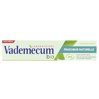 Vademecum | Dentifrice | Bio | Naturelle fresh | Eco 