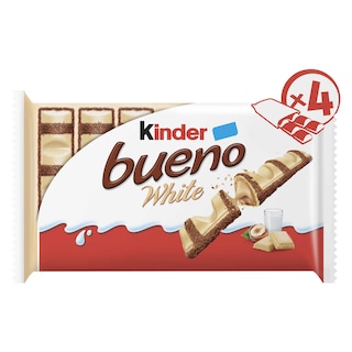 Kinder | Bueno White | Witte chocolade | Reep | Melk-hazelnoot 