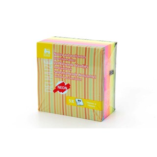 Delhaize | Memoblaadjes|Zelfklevend|Neon|76 mm x 76 mm 