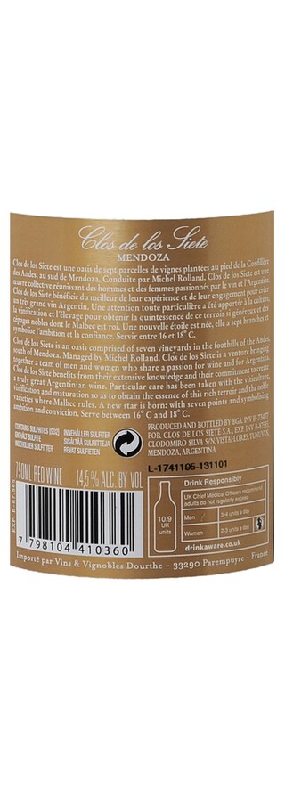 ARGENTINA - MENDOZA | Mendoza | Clos de Los Siete 2011 Rouge 