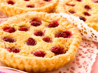 Tartelettes de frangipane aux framboises