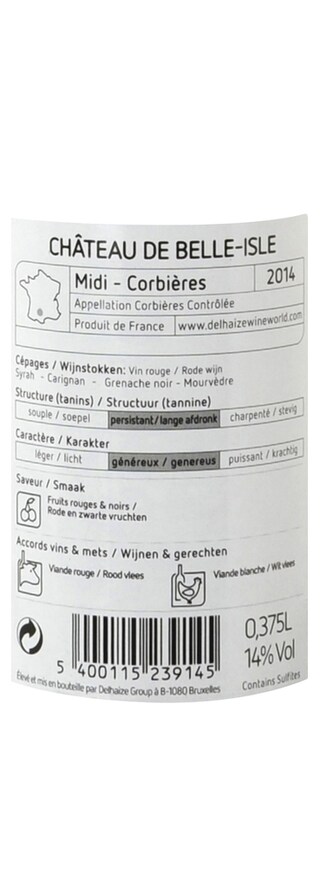 France - Frankrijk | Midi - Corbières AC | Château Belle Isle Rood 