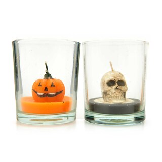 Koopman | Kaars | Glasje | Halloween | 7cm 