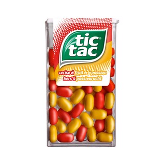 Tic Tac | Pastilles | Cerise-Fruit de la Passion | 100 pièces 
