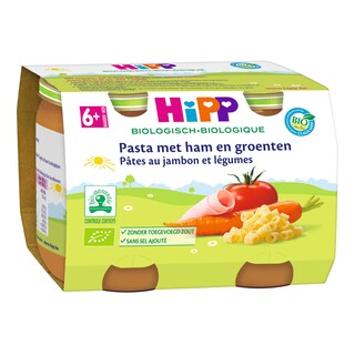 Hipp | Repas | Pâtes Jambon Légumes | 6M | Bio 