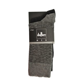 duParc | Chaussettes hommes | gris | rayures | 43/46 
