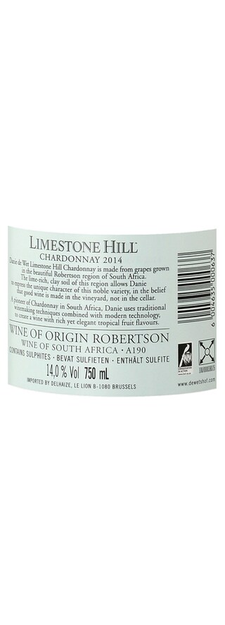 SOUTH AFRICA - ROBERTSON | Robertson | Limestone Hill Chardonnay 2014 