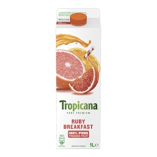Tropicana | Pure Premium | Jus Ruby Breakfast | 2 + 1L gratuit 