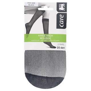 Delhaize | Care | Mi-bas mousse 20D noir 