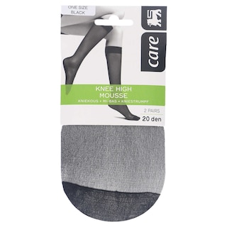 Delhaize | Care | Mi-bas mousse 20D noir 