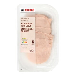Delhaize | Kalkoenfilet | Flinterdun | Sneden 125 gr