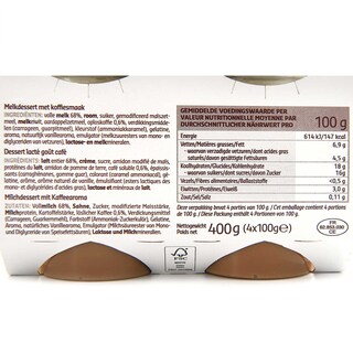 Delhaize | Liégeois | Goût café 4 x 100 gr