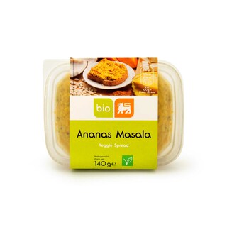 Delhaize | Bio | Veggie spread | curry coco ananas| Bio 