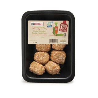 Delhaize | Balletjes erwtjes wortelen 