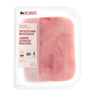 Delhaize | Ham | Ontvet | Gekookt | Sneden 