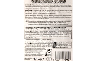 Delhaize | Filet de dinde | Emincé | Tranches 