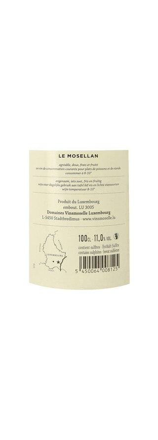 Domaines Vinsmoselle | Le Mosellan 1 l