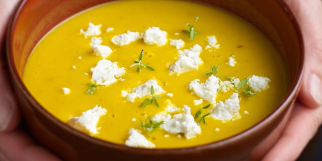 Pompoensoep met Chevridou