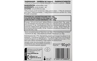 Delhaize | Parma ham 90g 90 gr