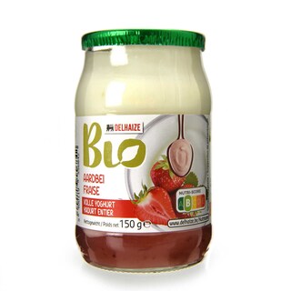 Delhaize | Bio | Yaourt | Fraise |  3+1 | Bio 