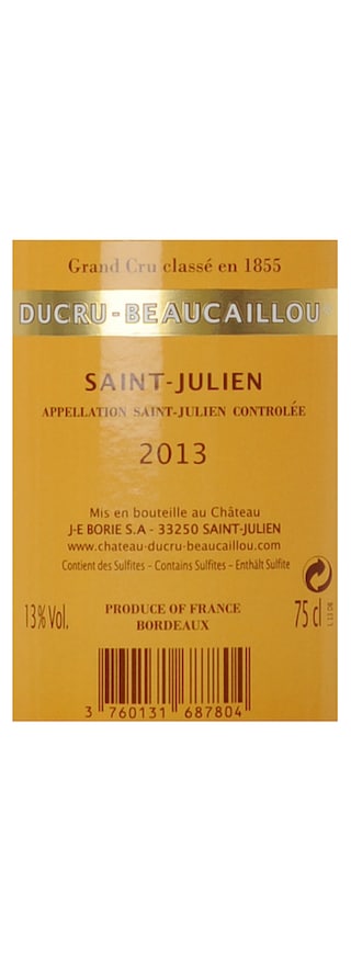 FR BORDEAUX SAINT JULIEN | Ducru Beaucaillou 2013 75 cl