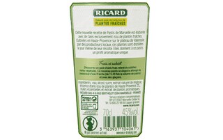 Ricard | Pastis | Verse planten | 45% alc 70 cl