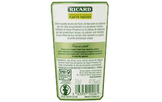 Ricard | Pastis | Plantes fraîches | 45% alc 