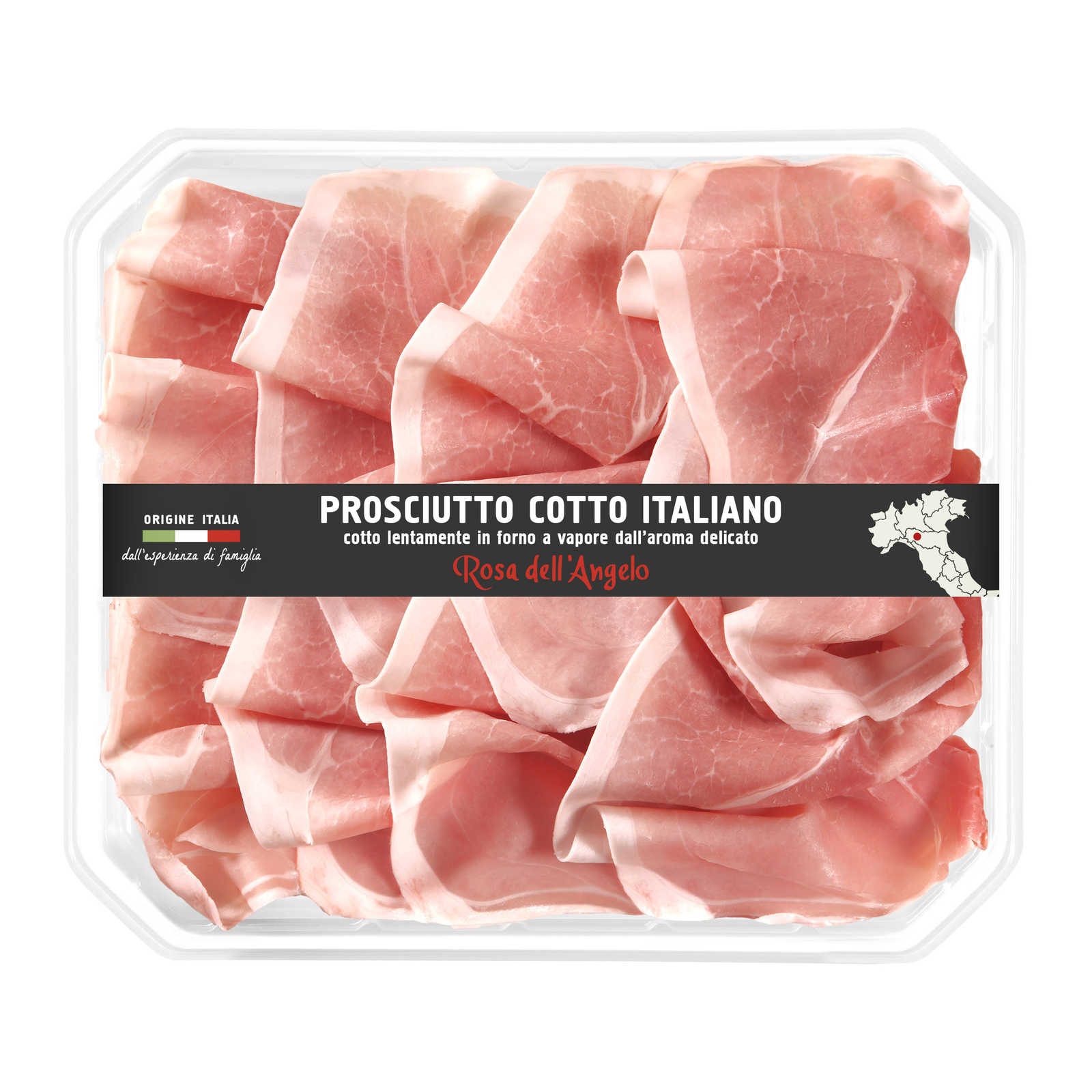 Rosa Dell Angelo Prosciutto cotto italiano 150 gr Delhaize